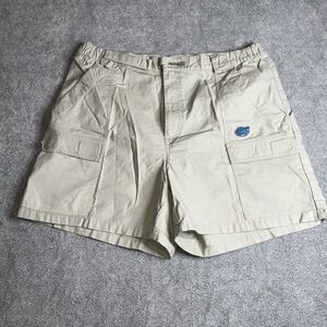 Columbia UF Gators Shorts Mens XL‎ Khaki PFG Florida Logo NCAA Champions